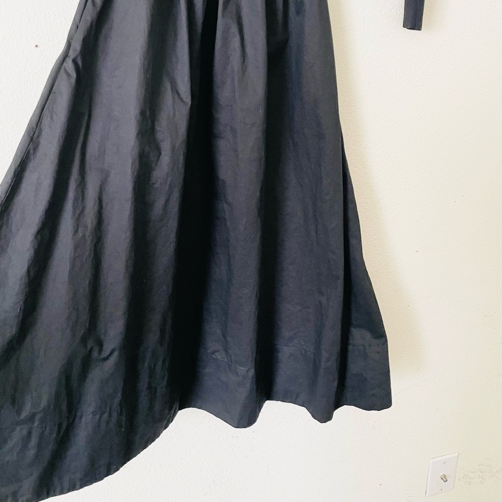 Tuckernuck XXS Black Dupioni Clea midi pocketed fit and flare dress - Picture 6 of 8